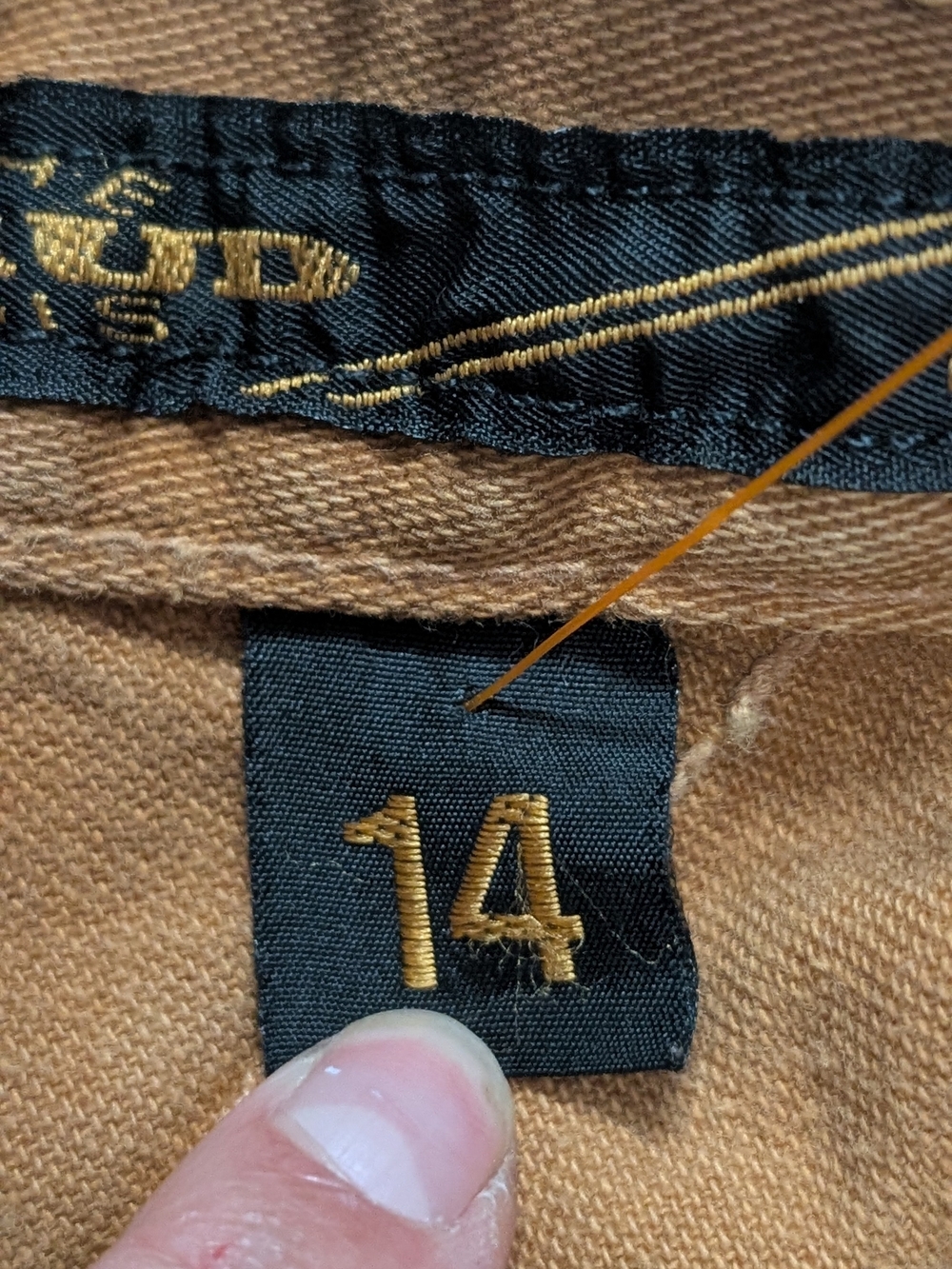 Marithe Francois Girbaud High-Rise Jeans in Brown and Black Trim